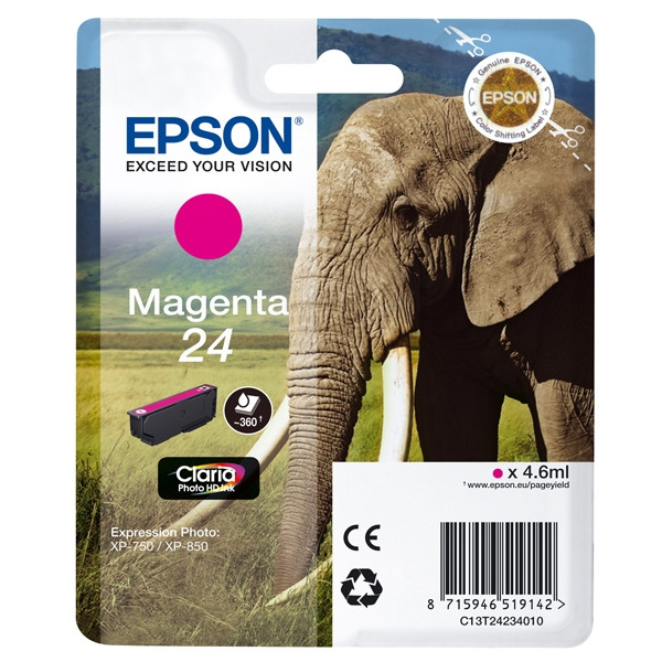 Epson 24 (T2423) tusz czerwony, oryginalny C13T24234010 C13T24234012 026580 - 1