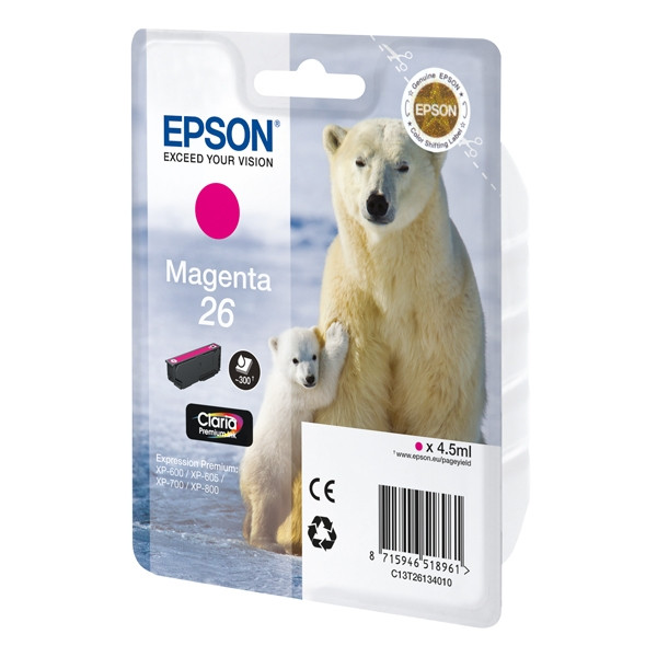 Epson 26 (T2613) tusz czerwony, oryginalny C13T26134010 C13T26134012 026502 - 1