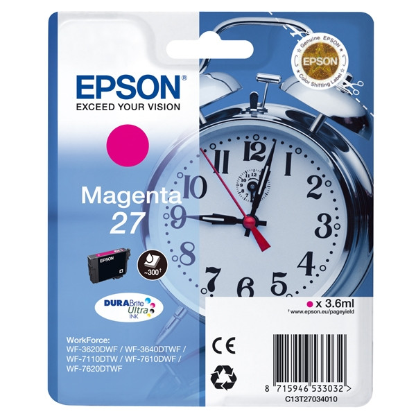 Epson 27 (T2703) tusz czerwony, oryginalny C13T27034010 C13T27034012 026630 - 1