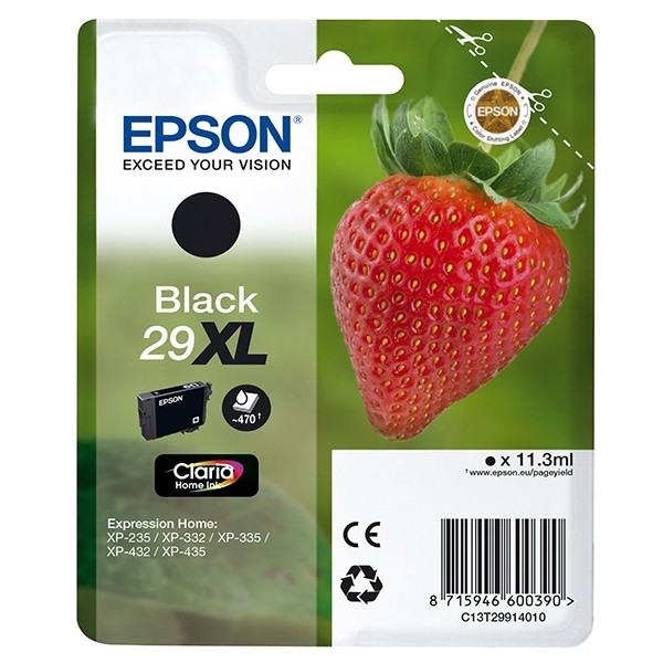 Epson 29XL (T2991) tusz czarny, zwiększona pojemność, oryginalny C13T29914010 C13T29914012 026830 - 1