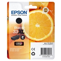 Epson 33XL (T3351) tusz czarny, zwiększona pojemność, oryginalny C13T33514010 C13T33514012 026850