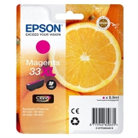 Epson 33XL (T3363) tusz czerwony, zwiększona pojemność, oryginalny C13T33634010 C13T33634012 026862