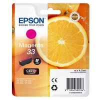 Epson 33 (T3343) tusz czerwony, oryginalny C13T33434010 C13T33434012 026860