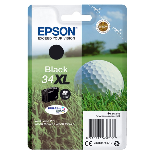 Epson 34XL (T3471) tusz czarny, zwiększona pojemność, oryginalny C13T34714010 027018 - 1