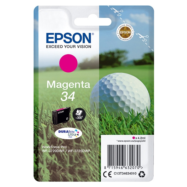 Epson 34 (T3463) tusz czerwony, oryginalny C13T34634010 027014 - 1