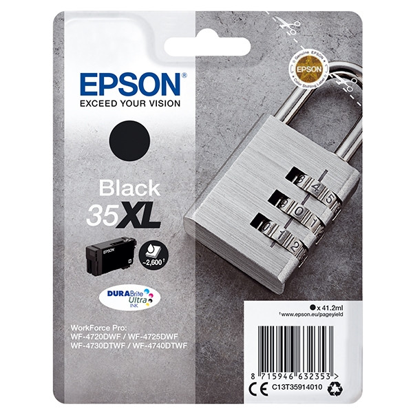 Epson 35XL (T3591) tusz czarny, zwiększona pojemność, oryginalny C13T35914010 027034 - 1
