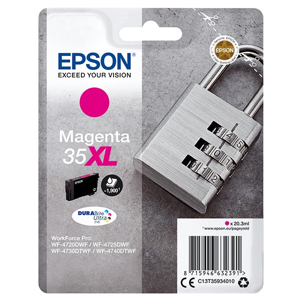 Epson 35XL (T3593) tusz czerwony, zwiększona pojemność, oryginalny C13T35934010 027038 - 1