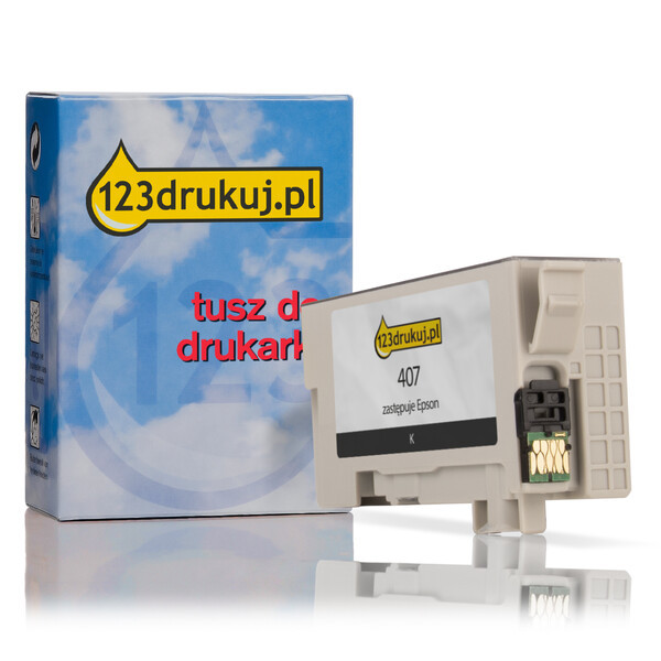 Epson 407 tusz czarny, wersja 123drukuj C13T07U140C 083557 - 1