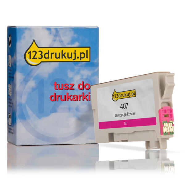 Epson 407 tusz czerwony, wersja 123drukuj C13T07U340C 083561 - 1