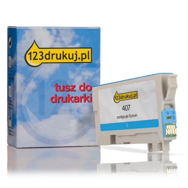 Epson 407 tusz niebieski, wersja 123drukuj C13T07U240C 083559 - 1