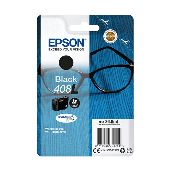 Epson 408XL tusz czarny o zwiększonej pojemności, oryginalny C13T09K14010 024124 - 1