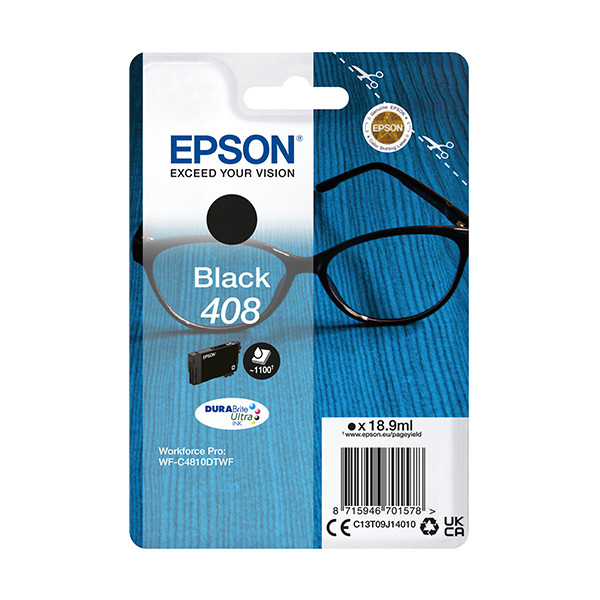 Epson 408 tusz czarny, oryginalny C13T09J14010 024116 - 1