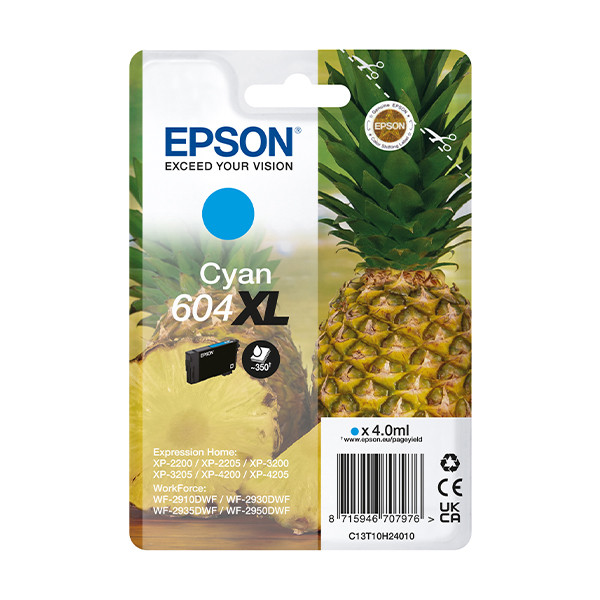 Epson 604XL tusz niebieski (C13T10H24010), zwiększona pojemność, oryginalny C13T10H24010 652072 - 1