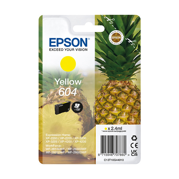 Epson 604 tusz żółty (C13T10G24010), oryginalny C13T10G44010 652066 - 1