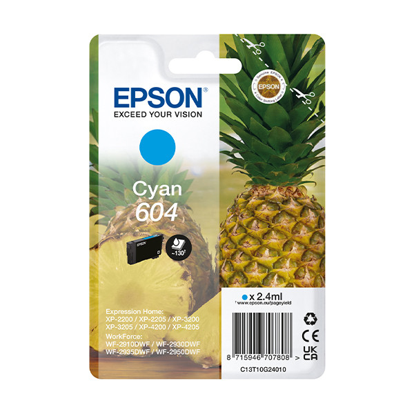 Epson 604 tusz niebieski (C13T10G24010), oryginalny C13T10G24010 652062 - 1