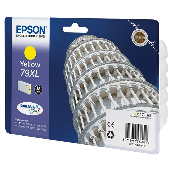 Epson 79XL (T7904) tusz żółty, zwiększona pojemność, oryginalny C13T79044010 026658 - 1