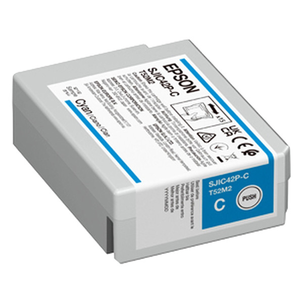 Epson C13T52M240 (SJIC42P-C) tusz niebieski, oryginalny 084330 - 1
