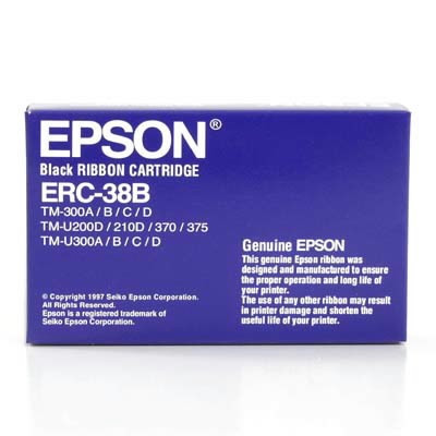 Epson ERC38B taśma barwiąca czarna, oryginalna C43S015374 080155 - 1