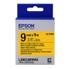 Epson LK-3YBW taśma, czarna na żółtym 9 mm, oryginalna