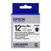 Epson LK-4TBN taśma 12 mm, czarna na przeźroczystym, oryginalna 083186 - 1