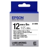 Epson LK-4WBB taśma papierowa 12 mm, czarny na białym, oryginalna 083208 - 1