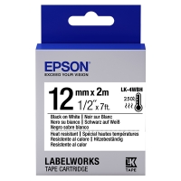 Epson LK-4WBH taśma 12 mm, czarna na białym, oryginalny C53S654025 083210