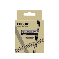 Epson LK-4WBJ taśma matowa 12 mm, czarny na białym, oryginalna C53S672062 084384