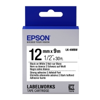 Epson LK-4WBW taśma 12 mm, czarny na białym, oryginalna C53S654016 083192