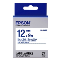 Epson LK-4WLN taśma 12 mm, niebieski na białym, oryginalna C53S654022 083200