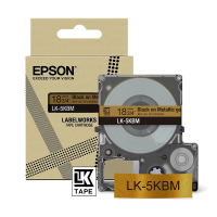 Epson LK-5KBM taśma 18 mm, czarny na metalicznym złotym, oryginalna C53S672093 084440