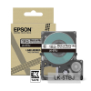 Epson LK-5TBJ taśma matowa 18 mm, czarny na przeźroczystym, oryginalna 084390 - 1