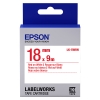 Epson LK-5WRN taśma 18 mm, czerwony na białym, oryginalna 083240 - 1