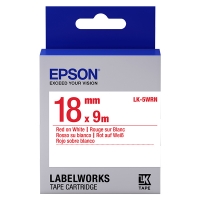 Epson LK-5WRN taśma 18 mm, czerwony na białym, oryginalna C53S655007 083240