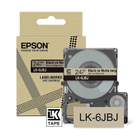 Epson LK-6JBJ taśma matowa 24 mm, czarny na beżowym, oryginalna C53S672092 084438