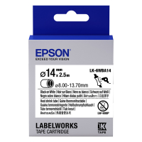 Epson LK-6WBA14 rurka termokurczliwa 14 mm, czarny na białym, oryginalna C53S656903 084300