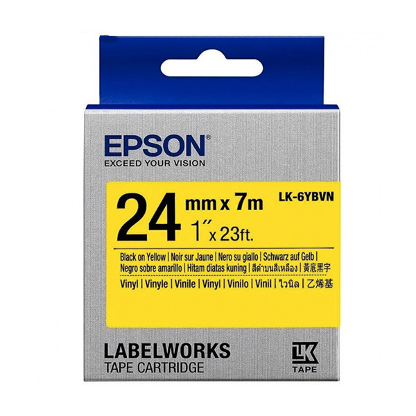 Epson LK-6YBVN taśma czarna na żółtym 24 mm, oryginalna C53S656021 084356 - 1