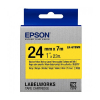 Epson LK-6YBVN taśma czarna na żółtym 24 mm, oryginalna 084356 - 1