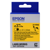 Epson LK-7YBA21 rurka termokurczliwa 21 mm, czarny na żółtym, oryginalna 084302 - 1