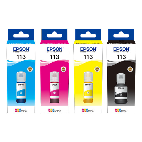 Epson Pakiet Epson 113 tusz czarny + 3 kolory, oryginalny C13T06B640 652039 - 1