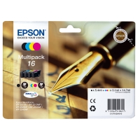 Epson Pakiet Epson 16 (T1626) tusz czarny + 3 kolory, oryginalny C13T16264010 C13T16264012 026528