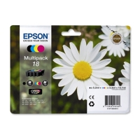 Epson Pakiet Epson 18 (T1806) tusz czarny + 3 kolory, oryginalny C13T18064010 C13T18064012 026476