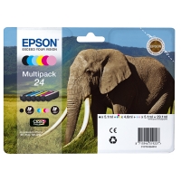 Epson Pakiet Epson 24 (T2428) tusz czarny + 5 kolorów, oryginalny C13T24284010 C13T24284011 026588