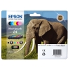 Pakiet Epson 24 (T2428) tusz czarny + 5 kolorów, oryginalny 026588 - 1