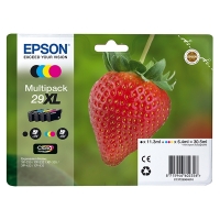 Epson Pakiet Epson 29XL (T2996) 4 kolory, zwiększona pojemność, oryginalny C13T29964010 C13T29964012 026846