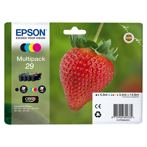 Pakiet Epson 29 (T2986) 4 kolory, oryginalny 026844 - 1