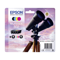 Pakiet Epson 502 (T02V6) tusz czarny + 3 kolory, oryginalny 652000