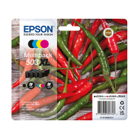 Epson Pakiet Epson 503XL tusz czarny + 3 kolory (C13T09R64010), oryginalny C13T09R64010 652058