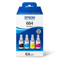 Pakiet Epson 664 tusz czarny + 3 kolory, oryginalny 652029