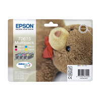 Epson Pakiet Epson T0615 tusz czarny + 3 kolory, oryginalny C13T06154010 023020
