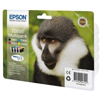 Epson Pakiet Epson T0895 tusz czarny + 3 kolory, oryginalny C13T08954010 C13T08954020 023352